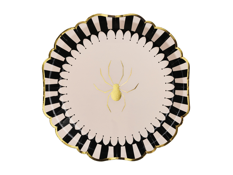 Edderkoppe-tallerkener, 23 cm, mix (6 stk.)