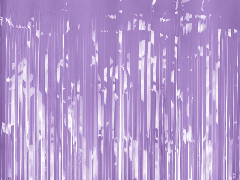 Lavendel Glimmerforhæng - 100 x 200 cm