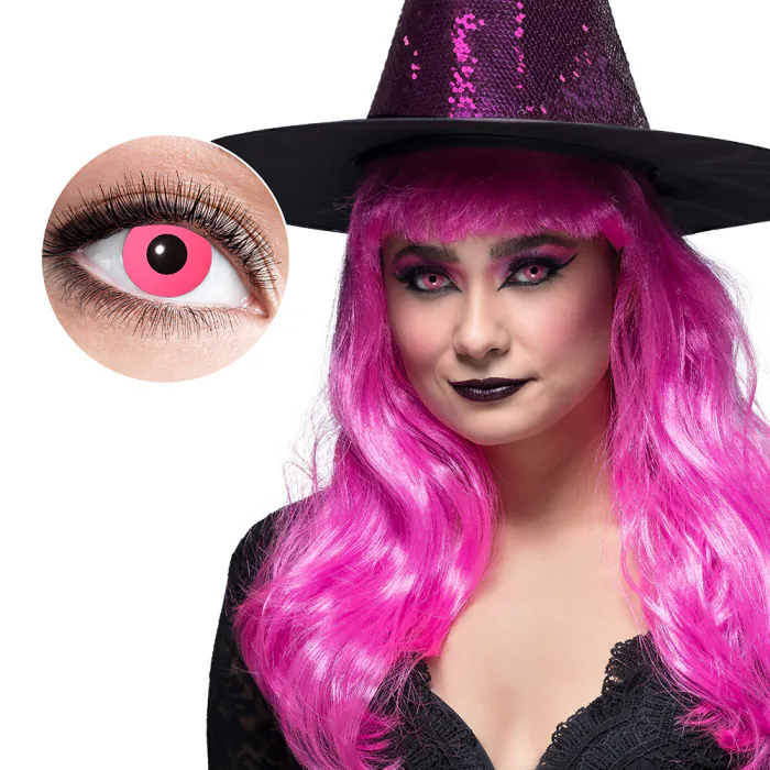  Halloween Kontaktlinser - Lyserød/pink