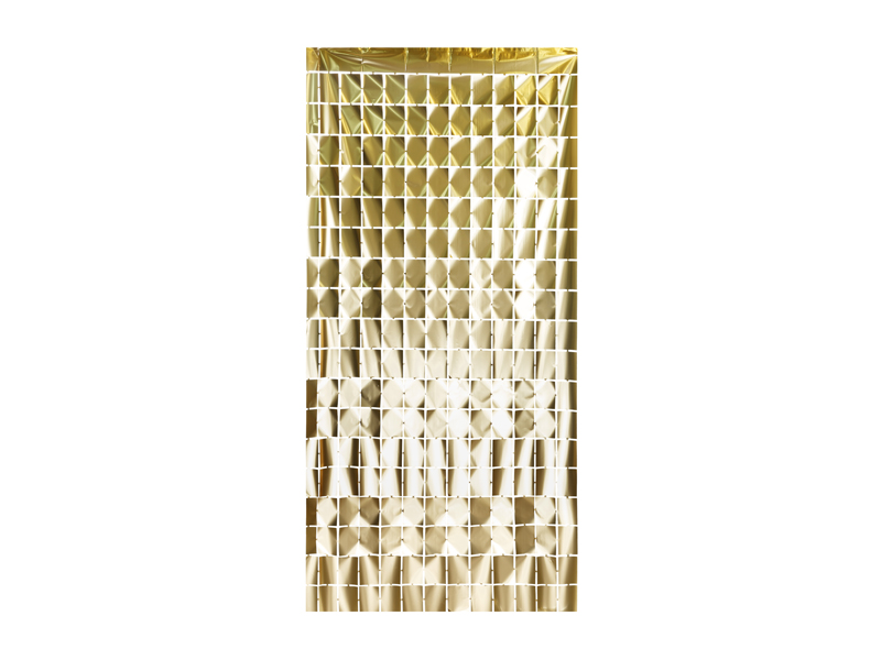 Party Gardin Kvadrat, Lu X Ury Guld, 100 X 200 cm