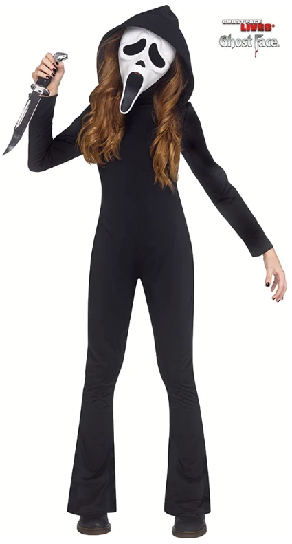 Ghostface Jumpsuit til piger - Scream kostume 
