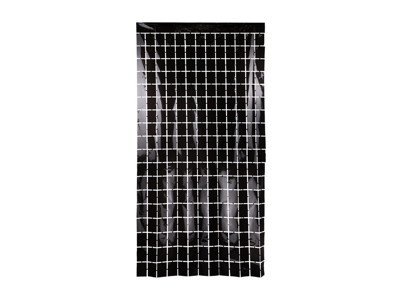 Party Gardin Kvadrat, Sort, 100 X 200 cm
