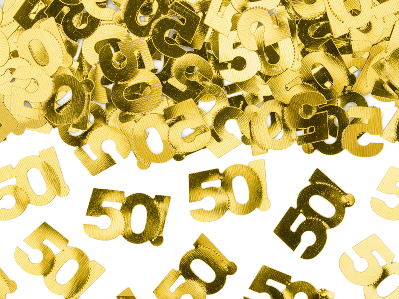 Guld Konfetti, Tal 50, 15G