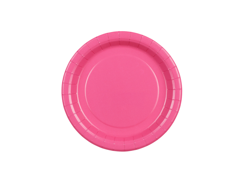 Paptallerkener Mørkrosa 18 cm (6 stk.)