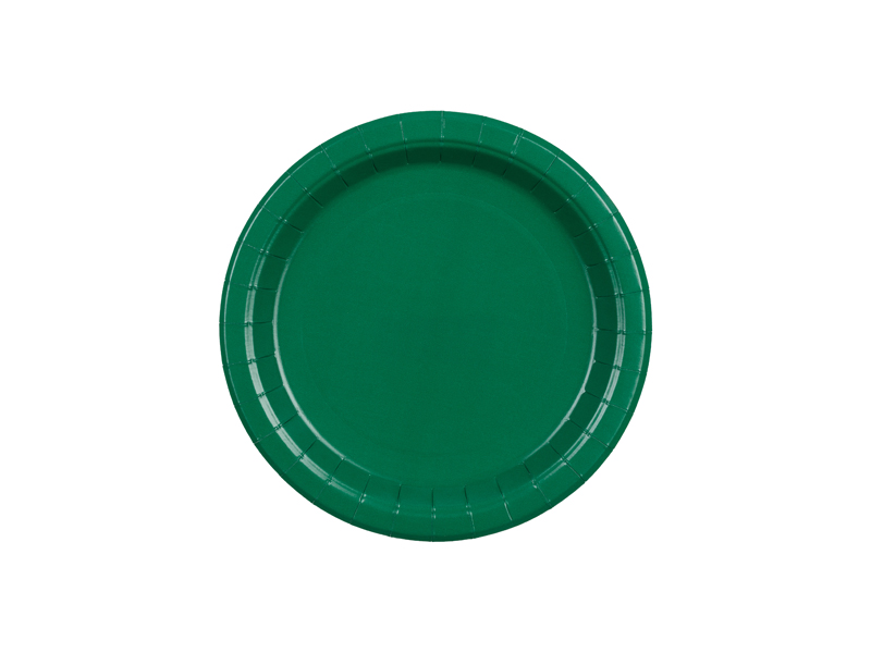 Paptallerkener Mørkegrønne 18 cm (6 stk.)