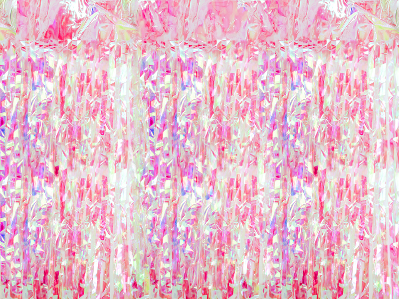 Iriserende Glimmerforhæng - 100 x 200 cm