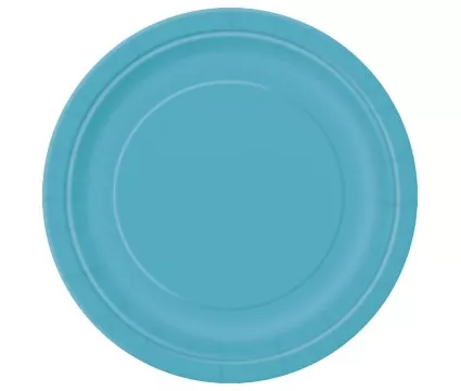 Paptallerkner - Caribbean Blå, 17.1 cm