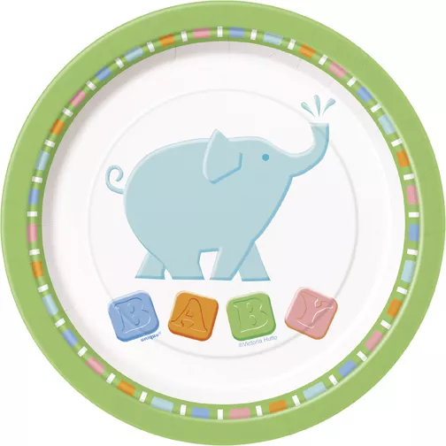 Babyshower Kagetallerkner - Zoo Dyr