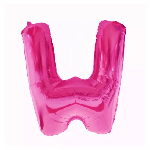 Pink Folie Bogstav "W"